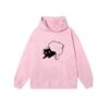 Cartoon Cat Pink Hoodie