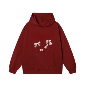 Bow Print Hoodie